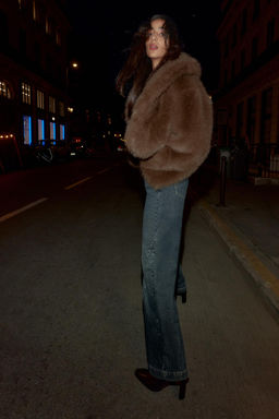 Z1975 FLARE MID-WAIST JEANS WITH BUTTONS - Zara фото 3