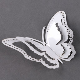 Набор для украшения Бабочки, набор 12 шт, цвет белый - Страна карнавалия фото 3