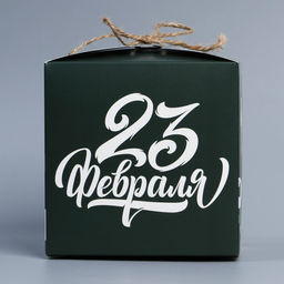 Цена за 2 шт. Коробка подарочная складная, упаковка, «23 февраля», 12×12×12 см