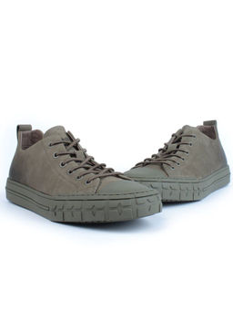 03-N72699-18 GREEN Полуботинки спортивные мужские (натуральная замша)