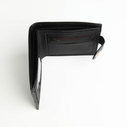 Портмоне мужское на магните, отдел для карт, монет, чёрное