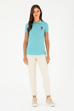 Женская мятная базовая футболка Неожиданная скидка в корзине - U.s. polo assn фото 11