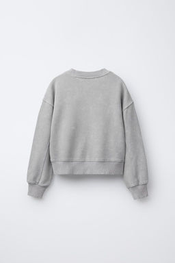 FADED SLOGAN SWEATSHIRT - Zara фото 2