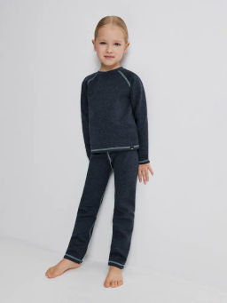 ACOOLA / Брюки детские Rigel_Thermowear темно-синий термобелье  фото 4