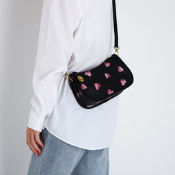 Сумка-багет на молнии, цвет чёрный - Simaland фото 9