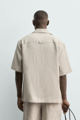 100% LINEN RELAXED FIT SHIRT - Zara фото 11