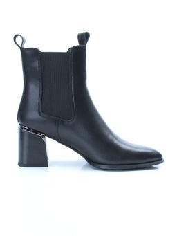 01-PCT161-1 BLACK Ботинки Челси демисезонные женские (натуральная кожа, байка) - Фабричный китай фото 9