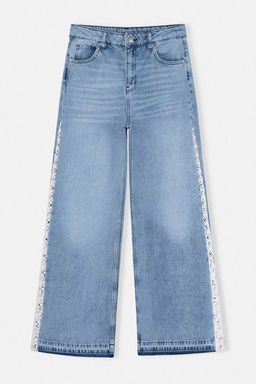 Mavi DOKUMLU Yuksek Bel %100 Pamuk Wide Leg Jeans TWOSS26JE00229