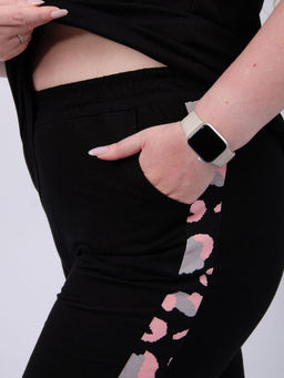 Костюм "Орнелла 2" чёрный, трикотаж (М)