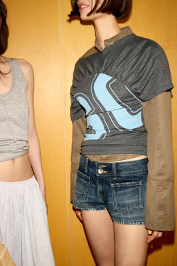 GATHERED NUMBER T-SHIRT - Zara фото 3