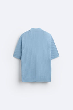 TEXTURED WEAVE KNIT SHIRT - Zara фото 8