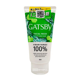 Мужская успокаивающая крем-пенка для умывания склонной к акне кожи (с охлаждающим эффектом) Гэтсби (Gatsby) Mandom, Индонезия, 130 г Акция