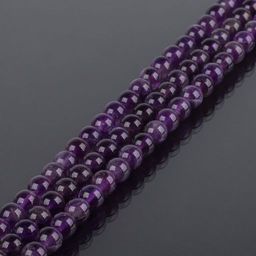 Бусины для украшений из Аметиста (65 бусин) 38 см