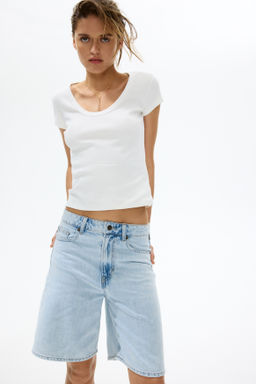 Bermudas en denim - H&m фото 7