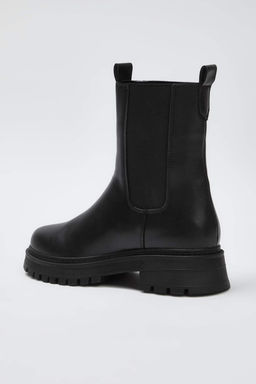 Siyah Lastikli Duz Kal?n Taban Chealsea Kad?n Bot TAKAW26BO00095 - Trendyolmilla фото 4