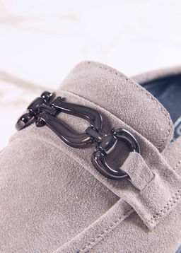 Сабо лоферы EDART 1080.2614 bl. Ваниль замша  фото 2