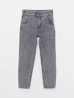 Pamuklu Basic K?z ?ocuk Jean Pantolon