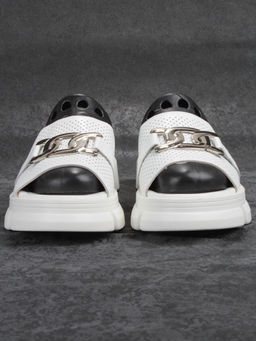 08-PEY148-1 WHITE Босоножки женские (натуральная кожа) - Фабричный китай фото 7