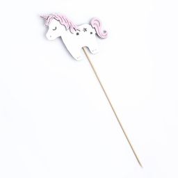 Топпер Единорог, 11х10 см, белый - Дарим красиво фото 2