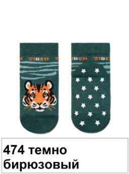 Носки дет.TIP-TOP 7С-54СП (антискол.),р.12(96/6) - 474 темно-бирюзовый - Conte elegant фото 2