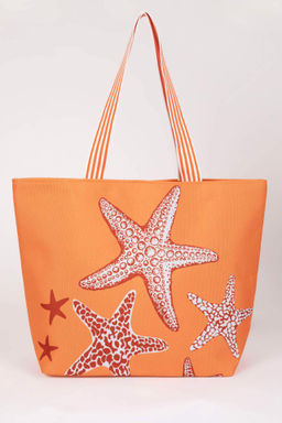 Kad?n Deniz Kabugu Desenli Kanvas El Cantas? - Defacto фото 2