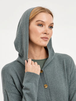 кардиган женский с капюшоном - Glenfield фото 7