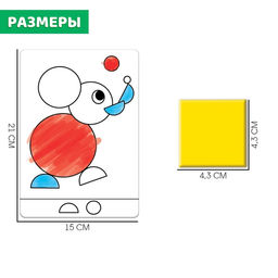 Развивающий набор Рисуем по фигурам, танграм с картинками - Iq-zabiaka фото 4