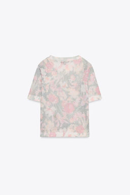 FLORAL PRINT KNIT TOP - Zara фото 4