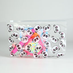 Набор Панда, косметичка, расчёска, мелок для волос, 2 резинки, блокнот 10х10 см, 16 л. МИКС - Simaland фото 2