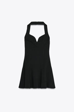 HALTER INTERLOCK SHORT DRESS - Zara фото 7