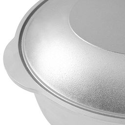 Утятница алюминиевая 5,5л 35х23х14см, литая, металлическая жаропрочная крышка (Россия)