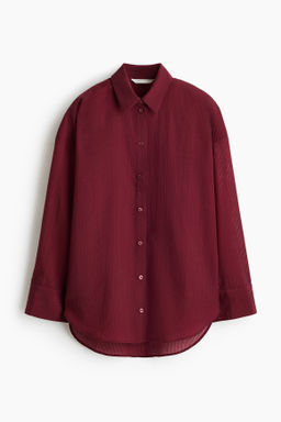 Camisa oversize con efecto arrugado
