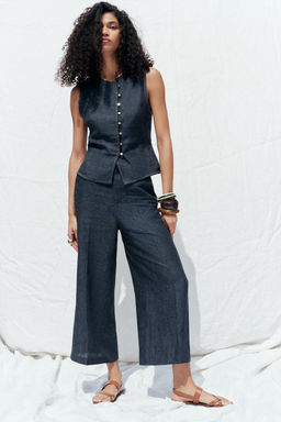 LINEN CULOTTES - Zara фото 8