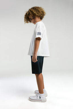 Erkek _ocuk Beyaz Pijama Tak_m_ Sepette S_rpriz _ndirim - U.s. polo assn фото 3