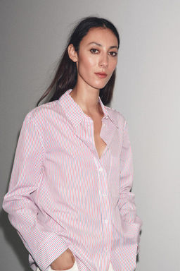 ZW COLLECTION STRIPED POPLIN SHIRT - Zara фото 2