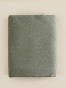 Пододеяльник 2-спальный SL Home Linen collection, 200220 см, зелёный, полулён - Sima-land home фото 4