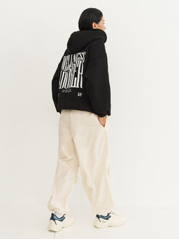 =Утепленное худи с начесом свободного силуэта - NEVERLATE фото 5