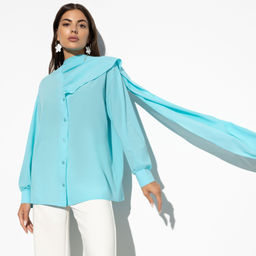 Блуза Делюсь настроением (нежный ментол) - Charutti фото 4