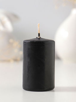 Цена за 2 шт. Свеча-столбик 4х6 см, 59 гр, 6 ч, цв. чёрный