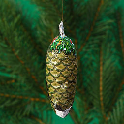 Цена за 3 шт. Шоколадная фигурка новогодняя Шишка еловая на нитке, МИКС, 18 г - Simaland фото 2