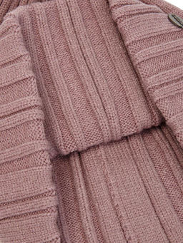 Шапка жен. шерсть+акр LB-N88043 dirty pink - Labbra фото 16