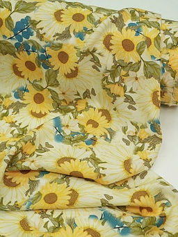 Штапель Премиум (Digital) Солнечный сад, ш.1.45м, вискоза-100%, 105гр/м.кв