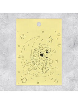 Цена за 10 шт. Наклейки детские «Волшебные единороги», раскраска на обороте, 11×15.5 см