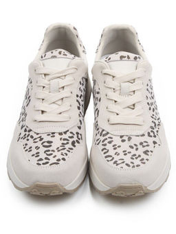 03-A1027-8 LT. BEIGE Кроссовки женские (натуральная замша, натуральная кожа)