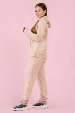 Брюки трикотажные хлопковые бежевые - Odis фото 6