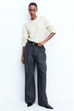 Jersey en punto trenzado