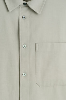 CAMISA MEZCLA DE ALGOD?N CEPILLADO RELAXED FIT - H&m фото 8