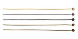 Zlatka Штифт с шариком DC-107/10 50 мм 10 шт №03 под черный никель  фото 4