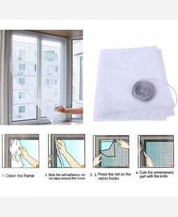 Москитная сетка на окно с крепёжной лентой на липучках 1,3*1,5 м 9046248 - Yiwu youda import & export co фото 3