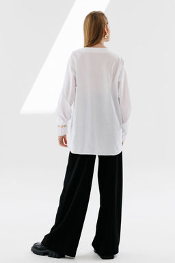 Комплект NIKVA н716-2 молоко+чёрно-белая гусиная лапка фото 5